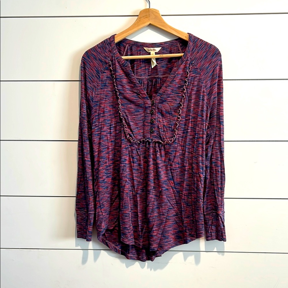 Matilda Jane Women's Purple Button-Down Top